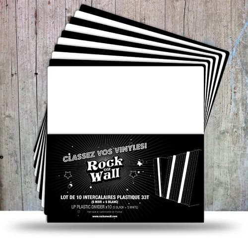 роздільник для платівок 10 x plastic vinyl divider includes 5 x black 5 x white