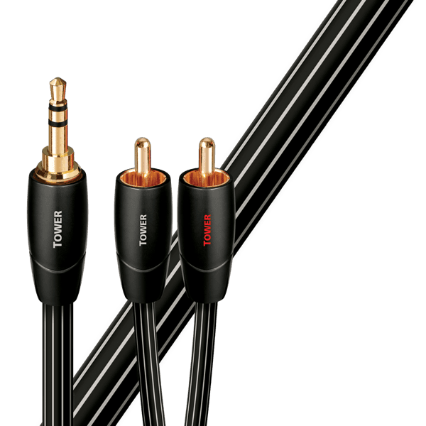 кабель міжблочний tower 3.5mm > rca 0,6m