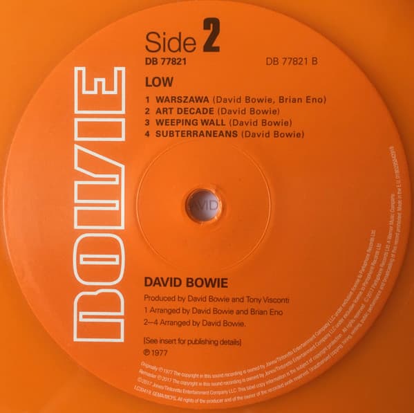 вінілова платівка lp david bowie: low (orange vinyl album)_875d5326-fb72-439e-a1ab-af789a1d5f94_image-1757188150285