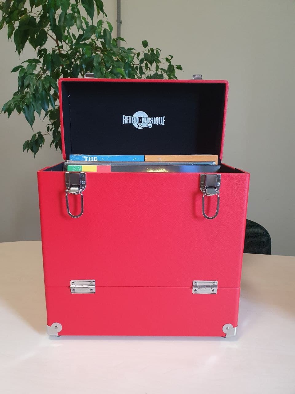 кейс з деревини для грамплатівок 12 inch 35 lps - red leather style_fa9810a4-f775-4578-8269-de6734a86264_thumbnail-1757188167966